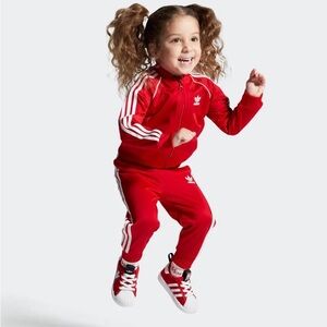 [Adidas] Toddler Red Tracksuit